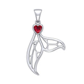 Window to Universe Whale Tail Sterling Silver Pendant TPD5042 - Pendants